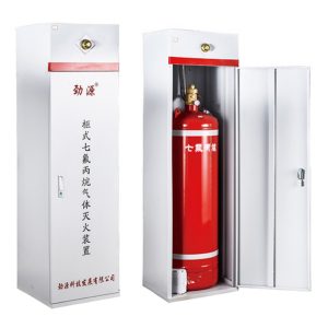 Cabinet type heptafluoropropane gas fire extinguishing device