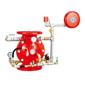 Diaphragm type deluge alarm valve