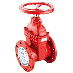 Flange concealed stem gate valve