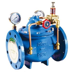 Flange pressure reducing valve