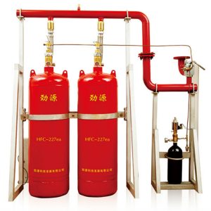 Pipe network heptafluoropropane fire extinguishing system