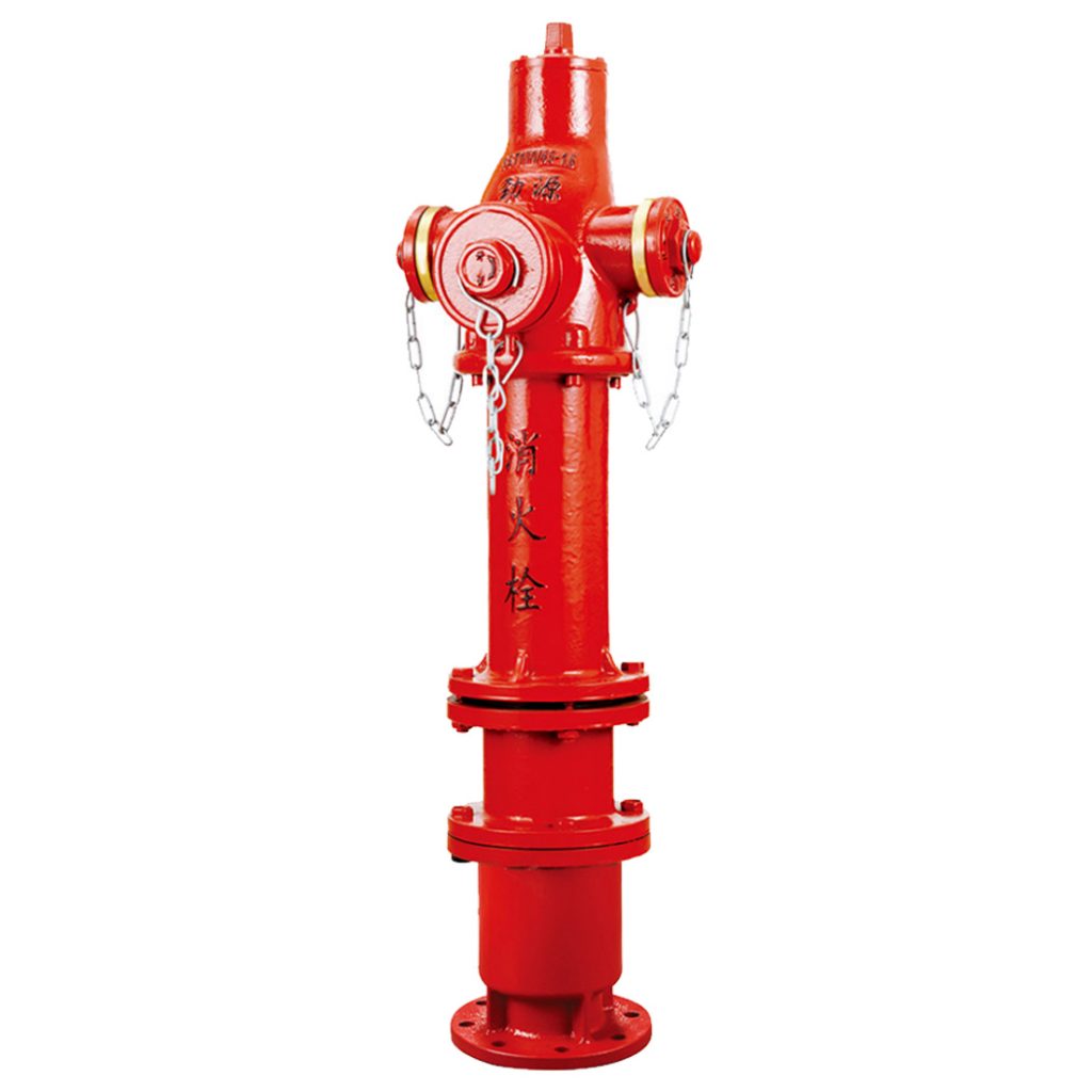 Pressure-regulated anti-collision above-ground fire hydrant
