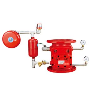 Wet alarm valve